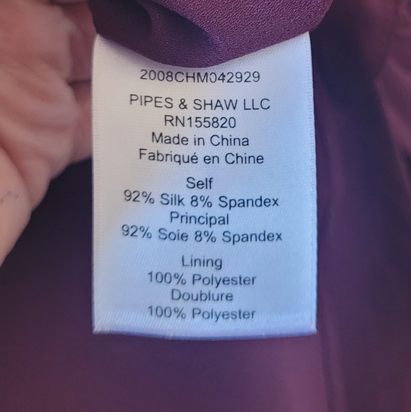 NWT Veronica Beard Casela Ruched Stretch-Silk Dress Color Dark Fig Size 2 - Picture 14 of 16